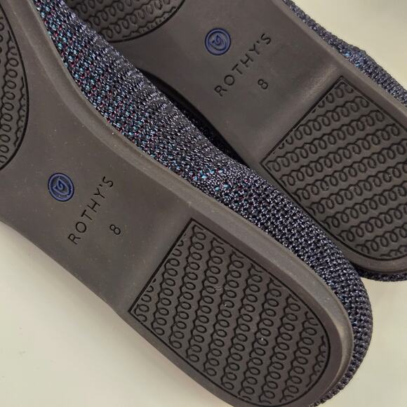 Rothy’s Flat In Retired Metallic Lattice Size 8 EUC - Picture 9 of 9